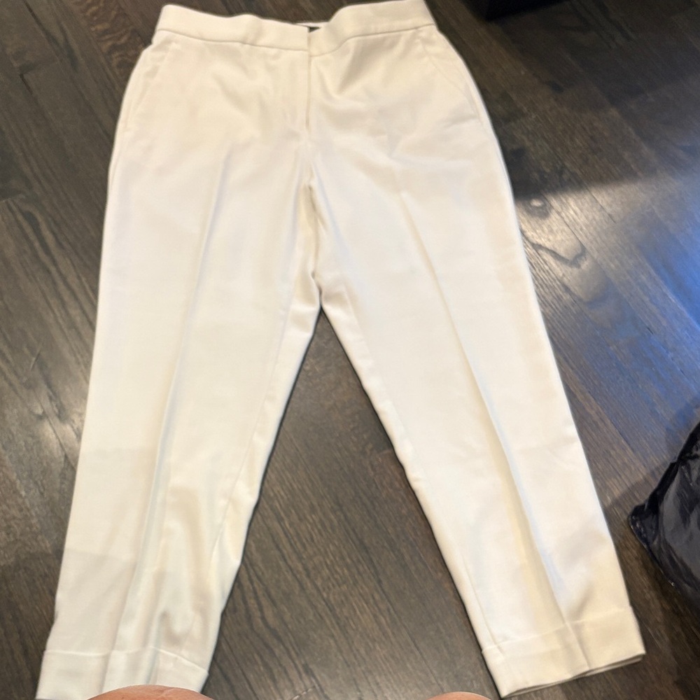 Ann Taylor Cream Ankle Pants